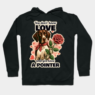 German Shorthaired Pointer Valentine's day Hoodie